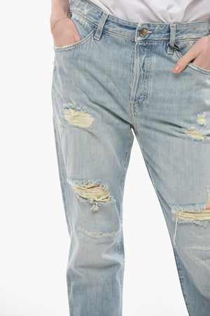 Distressed Jeans RANCH with 17cm Gold Button