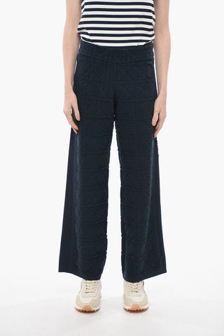 Jacquard Terry Palazzo Pants