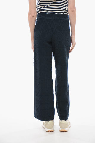 Jacquard Terry Palazzo Pants