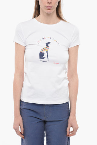 Crew-Neck BOWLAND T-shirt with Frontal Print