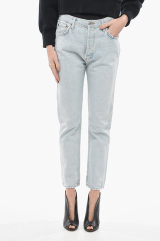Jeans Regular Fit Con Chiusura a Bottoni 17cm