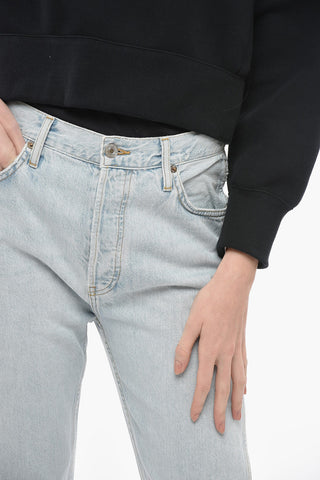 Jeans Regular Fit Con Chiusura a Bottoni 17cm