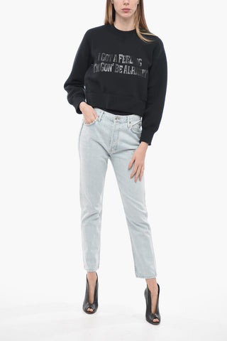 Jeans Regular Fit Con Chiusura a Bottoni 17cm