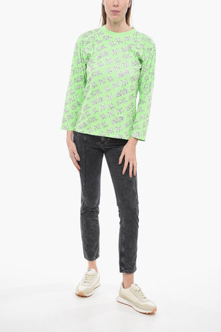 Long Sleeve Printed UNISEX Crew-neck T-Shirt