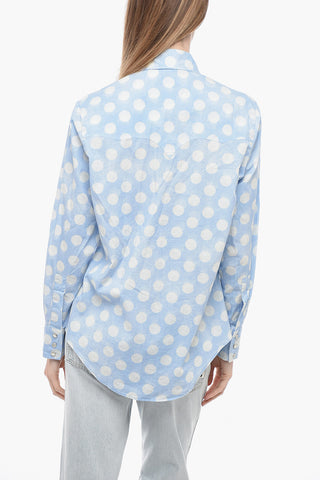 Polka-Dot Shirt UNISEX with Double Pocket