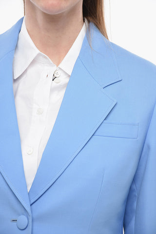 Virgin Wool LEVANTINA Blazer with Covered Buttons