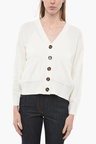 Maxi Buttons Linen Blend WISHAW Cardigan