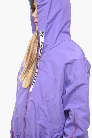Giacca a Vento in Nylon con Maxi Zip