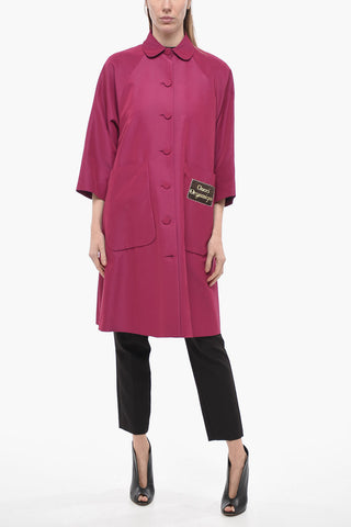 Trench in Misto Cotone ORGASMIQUE con Tasche a Toppa