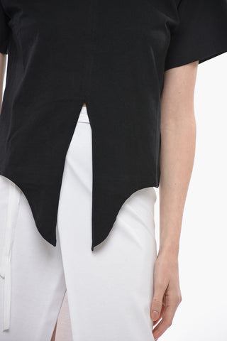 ETOILE Crew Neck ZELIKIA T-Shirt with Knotted Detail
