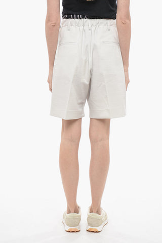 Y-3 YOHJI YAMAMOTO Shorts UNISEX a 1 Pince con Bande Laterali a Contrasto