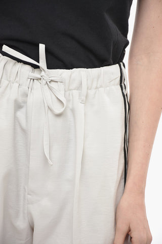 Y-3 YOHJI YAMAMOTO Shorts UNISEX a 1 Pince con Bande Laterali a Contrasto