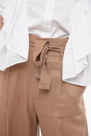 Pantaloni FRIDA a Una Pince con Cintura