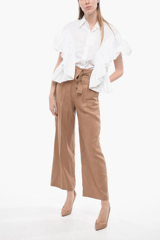 Pantaloni FRIDA a Una Pince con Cintura