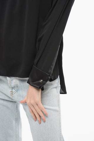 Silk PATTINO Off-Shoulder Blouse