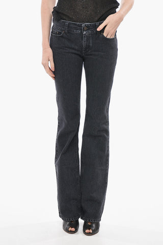 Stone Washed Straight Fit Denims 23cm
