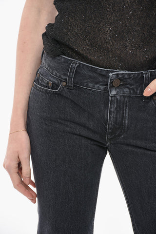 Stone Washed Straight Fit Denims 23cm