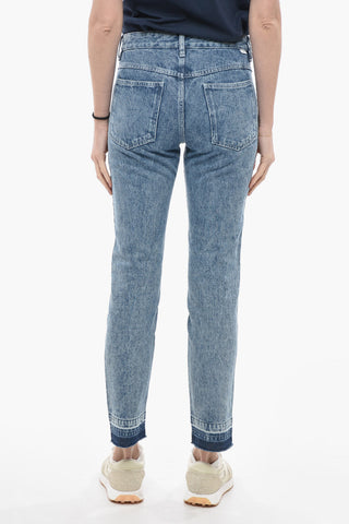 ETOILE Stone Washed SULANOA Denims with Vertical Stitchings 17cm