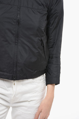 Nylon Windbreaker with Drawstringed Bottom