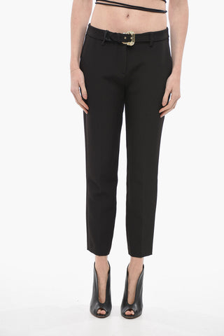 JEANS COUTURE Chinos Pants with Jeweled Buckle