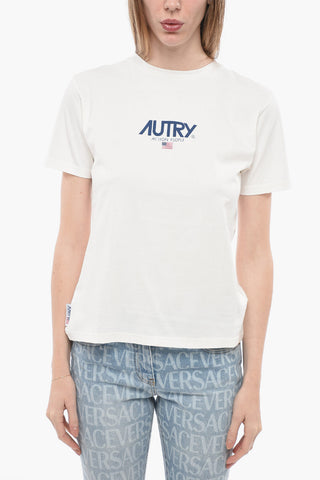 T-shirt Girocollo ICON In Cotone con Stampa
