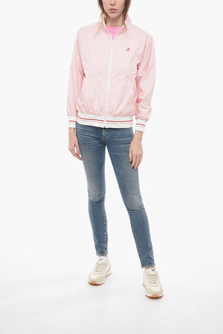 Zipped Closure Solid Color TENNIS ACADEMY Bomber