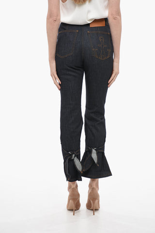 Jeans Slim Fit in Denim Stretch con Spacco alla Caviglia 23cm
