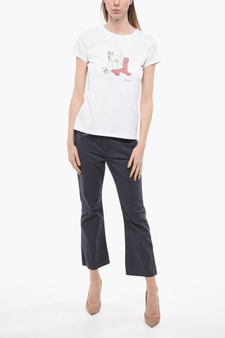 T-shirt Girocollo ROWEN Con Stampa Frontale