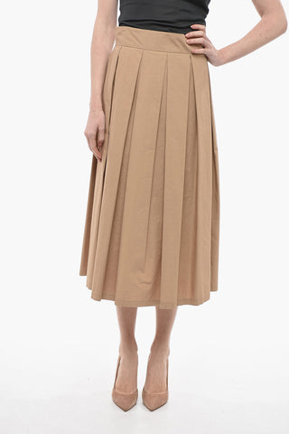 Cotton LAMP Accordion Midi Skirt