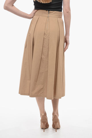Cotton LAMP Accordion Midi Skirt