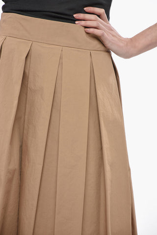 Cotton LAMP Accordion Midi Skirt