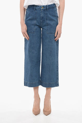 Wide Leg Jeans With Maxi Patch Pockets 26cm