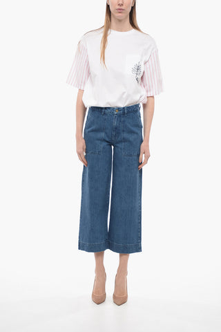 Wide Leg Jeans With Maxi Patch Pockets 26cm