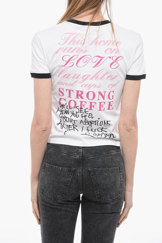 Crew-Neck T-shirt with Maxi Print Back