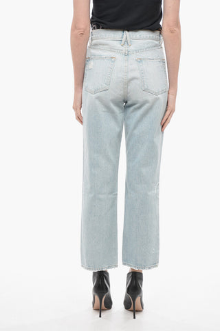 Frayed Hem Distressed Jeans 20,5cm