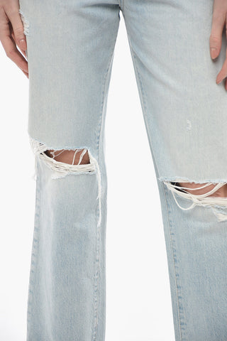 Frayed Hem Distressed Jeans 20,5cm