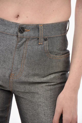 5 Pocket Lurex Pants with Iconic Detail