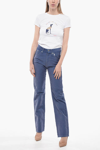 MM6 5 Pocket Lived-in Pants with Raw-cut Edges