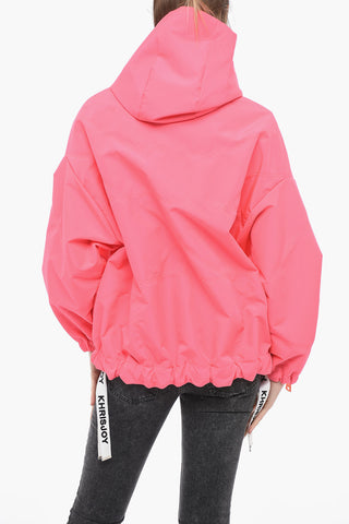 Nylon Windbreaker with Maxi Zip