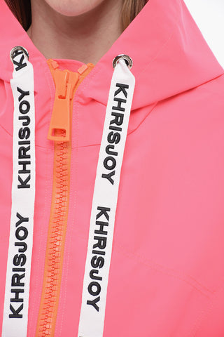 Nylon Windbreaker with Maxi Zip
