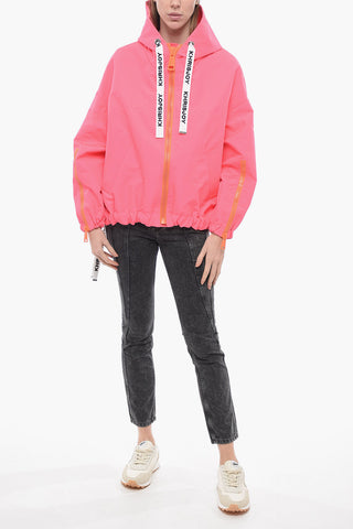 Nylon Windbreaker with Maxi Zip