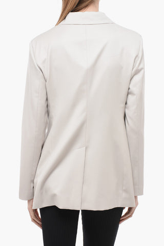 Double-breasted Virgin Wool Blazer with Jewel Detail