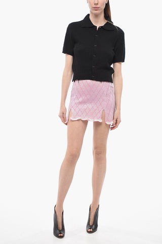 Short Sleeve Terry-Cotton UNISEX Sweater with Polo Neck