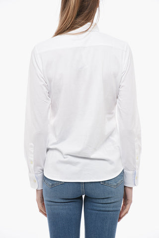 Cotton Jersey Button-Down Collar Shirt