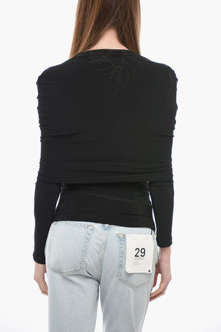 LUTZ HUELLE Off-Shoulder Stretch Top