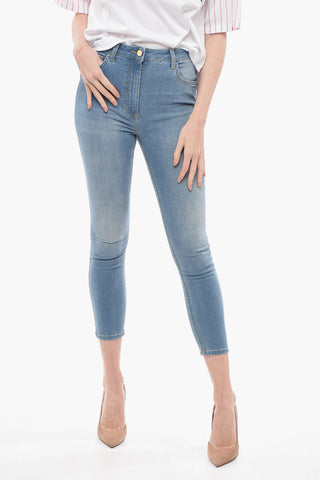 Slim Fit Jeans With Golden Button 13,5cm