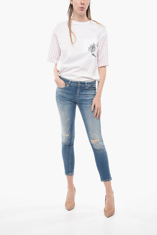 Distressed MONROE Skinny Fit Jeans 14cm