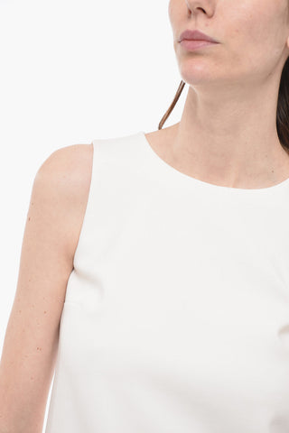 Stretch Wool Tank Top with Back Closure