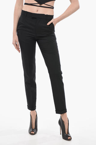 Pantaloni 3 Tasche in Pura Lana