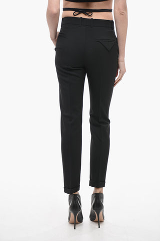 Pantaloni 3 Tasche in Pura Lana